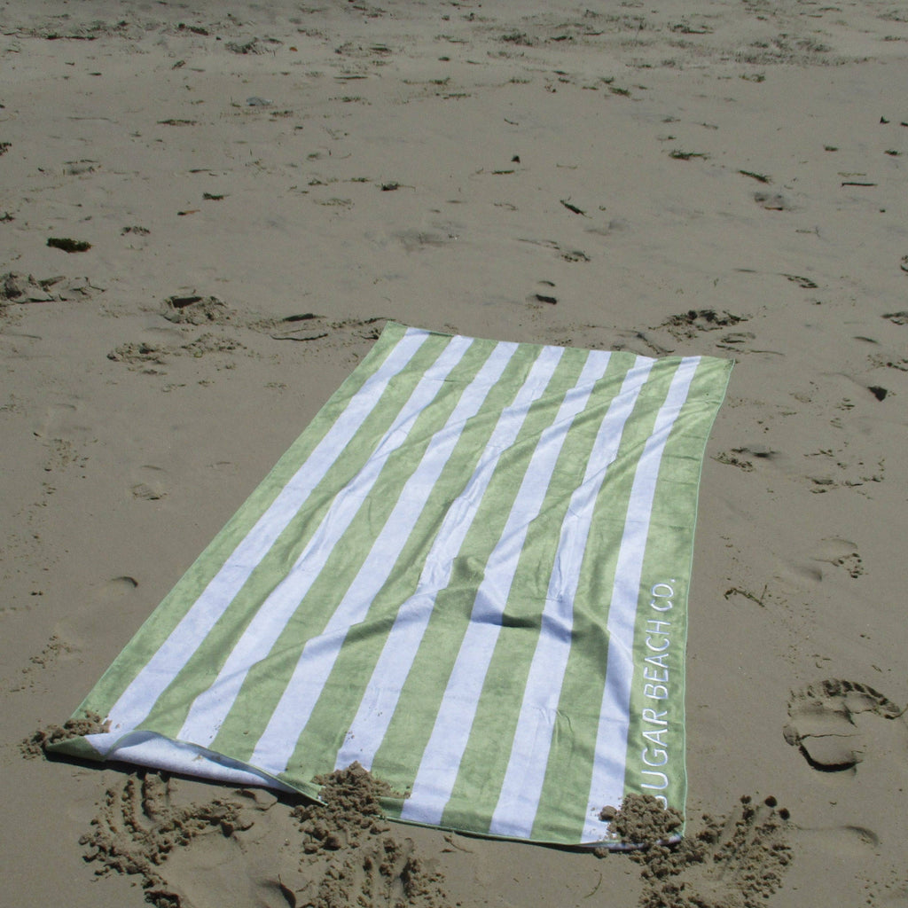 Sandless Beach Towels - Pandanus Green - Sugar Beach Co. 