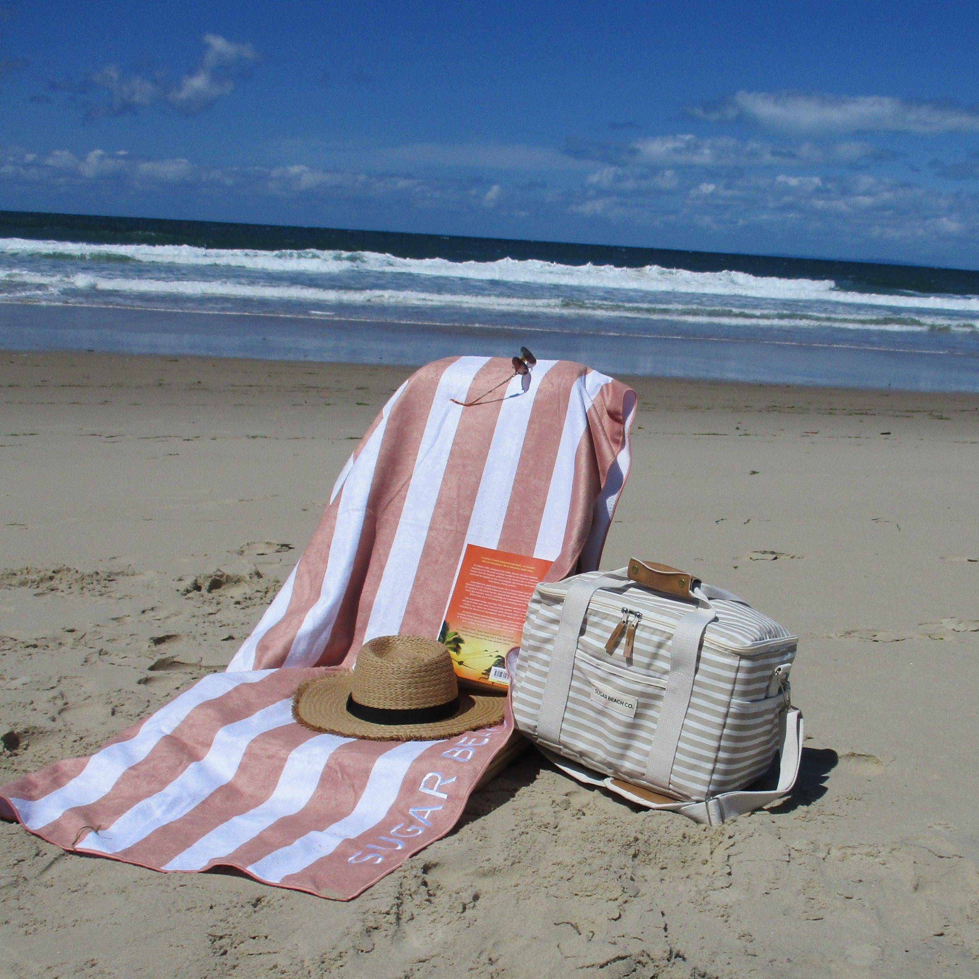 Sand Resistant Beach Towels - Tropical Sunset | Sugar Beach Co.