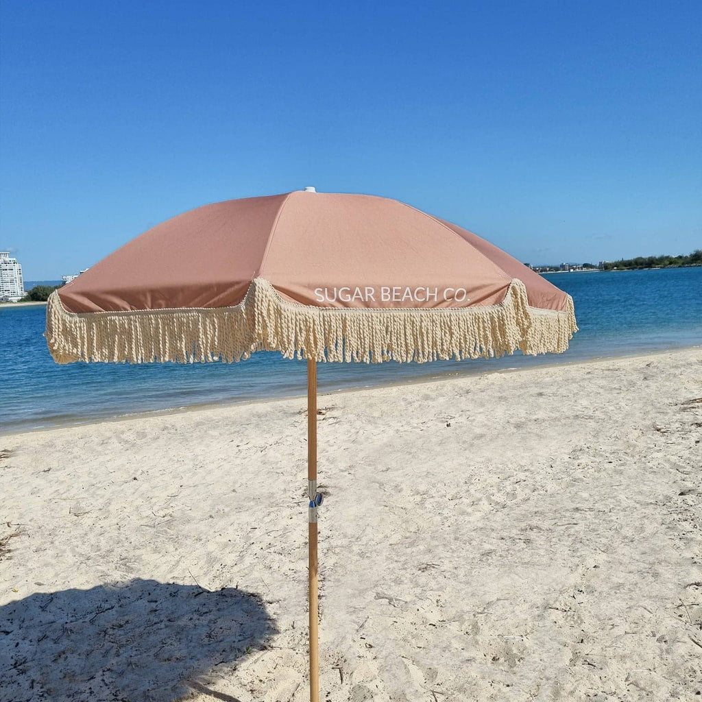 On Sale NOW !!-Beach Umbrella Raw Sugar Limited Edition Premium - Sugar Beach Co. 