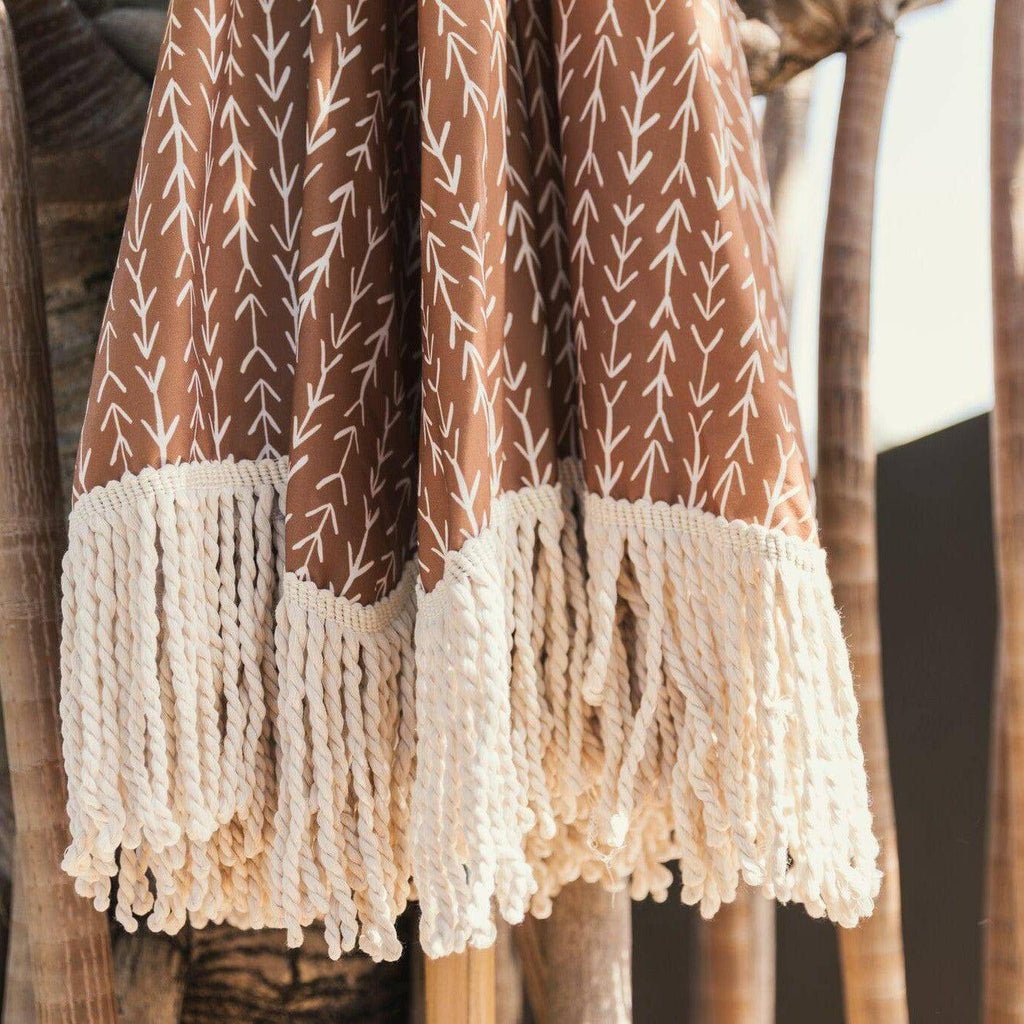 ON SALE -Beach Umbrella Tan Limited Edition Tassel - Sugar Beach Co. 